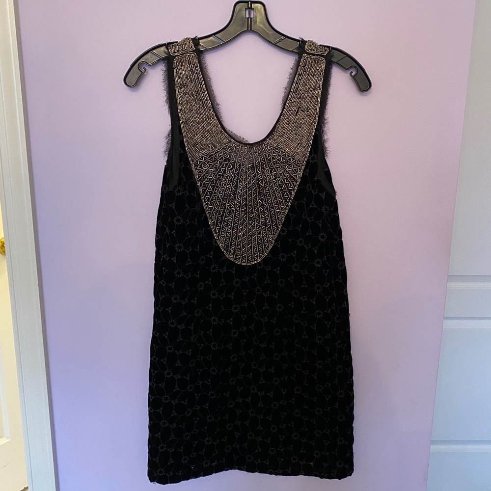 Free people black velvet dress